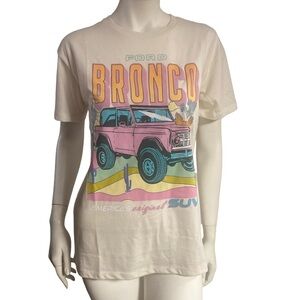 Ford Bronco Cream T-Shirt Size Medium